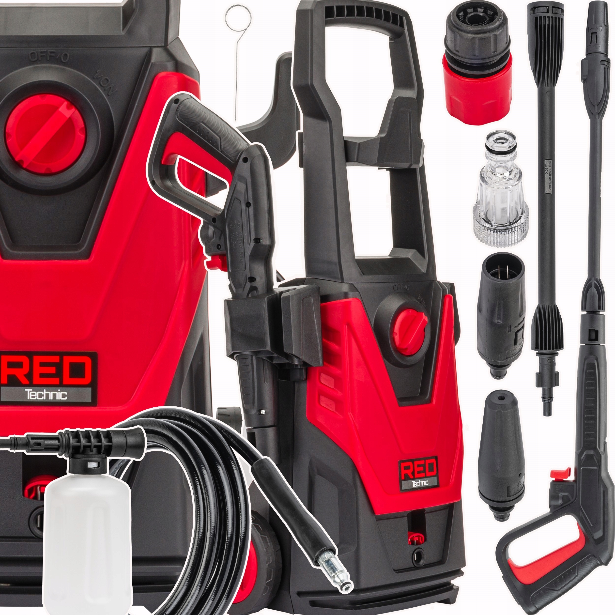 Tlaková umývačka RED TECHNIC 80 bar 1600 W